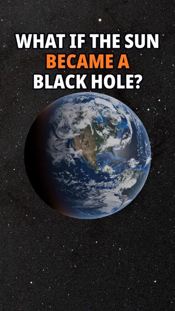 What if the Sun became a black hole?