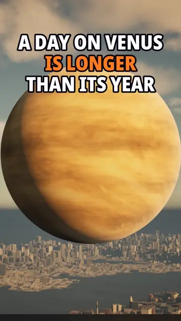 A day on Venus is longer than its year